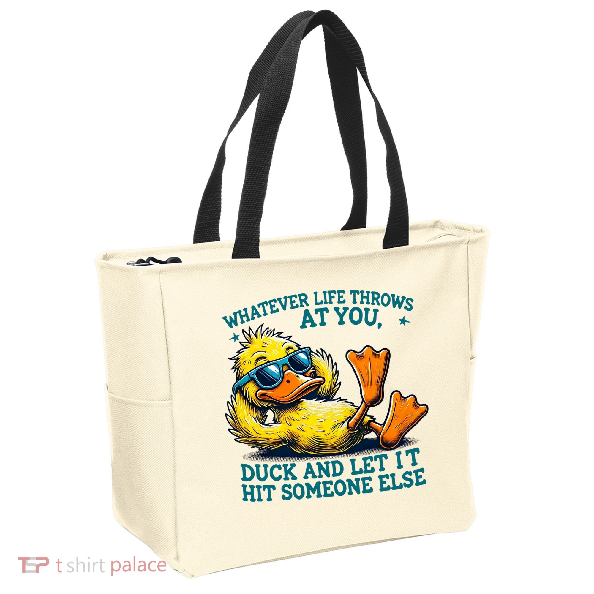  Duck Funny Quote Graphic For Women Tote Bag