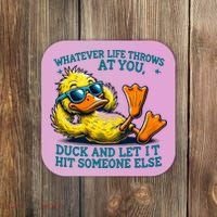  Duck Funny Quote Graphic For Women Coaster thumb 0