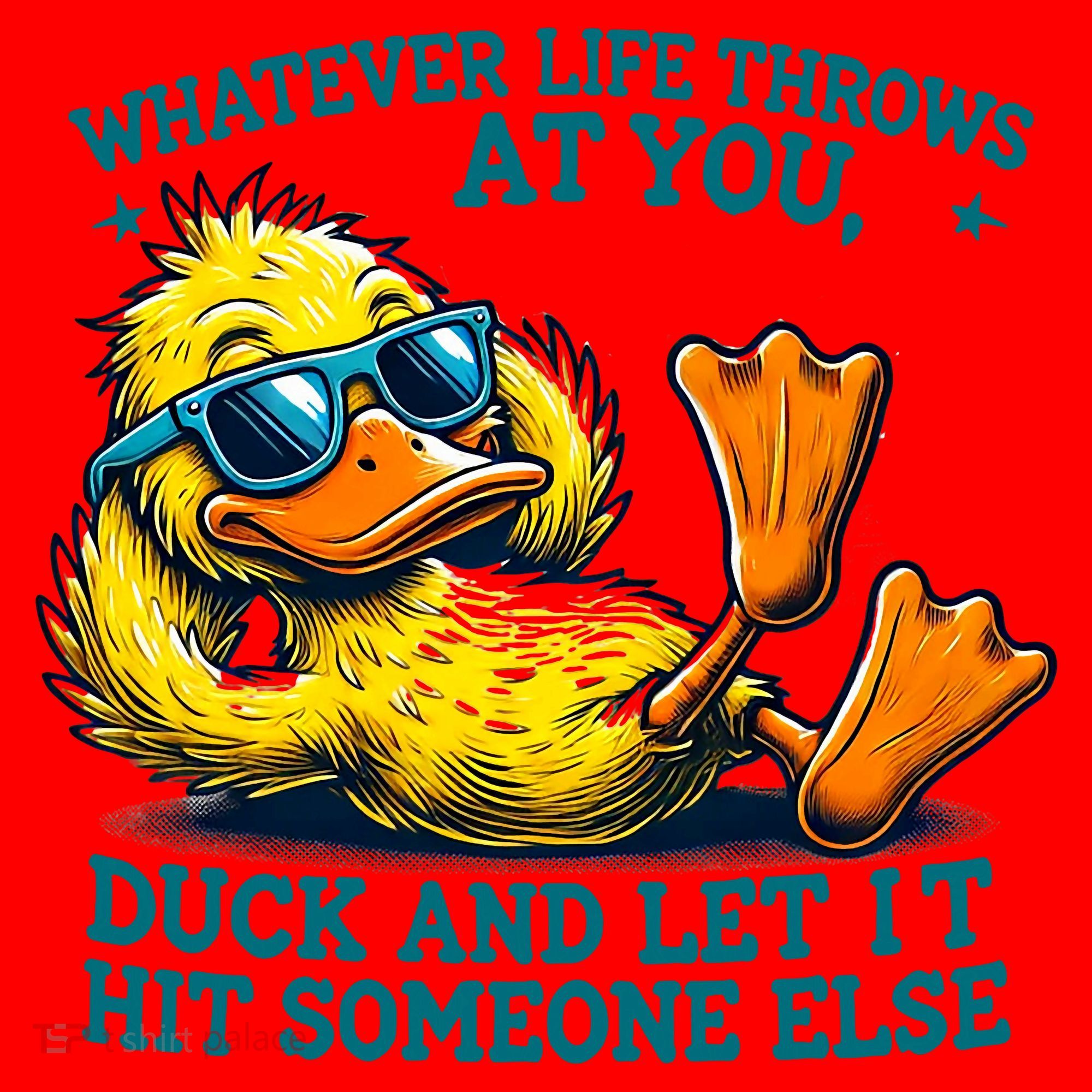  Duck Funny Quote Graphic For Women Santa Hat