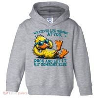  Duck Funny Quote Graphic For Women Toddler Hoodie thumb 0