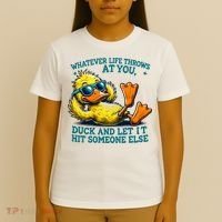  Duck Funny Quote Graphic For Women T-Shirt thumb 4