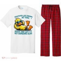  Duck Funny Quote Graphic For Women Pajama Set thumb 0