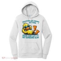  Duck Funny Quote Graphic For Women Women's Hoodie thumb 0