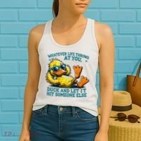  Duck Funny Quote Graphic For Women Women's Tank Top thumb 2