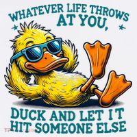  Duck Funny Quote Graphic For Women Baby Bodysuit thumb 2