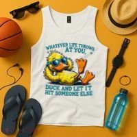  Duck Funny Quote Graphic For Women Tank Top thumb 4