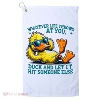  Duck Funny Quote Graphic For Women Golf Towel thumb 0