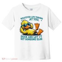  Duck Funny Quote Graphic For Women Toddler T-Shirt thumb 0