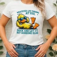  Duck Funny Quote Graphic For Women Women's T-Shirt thumb 2