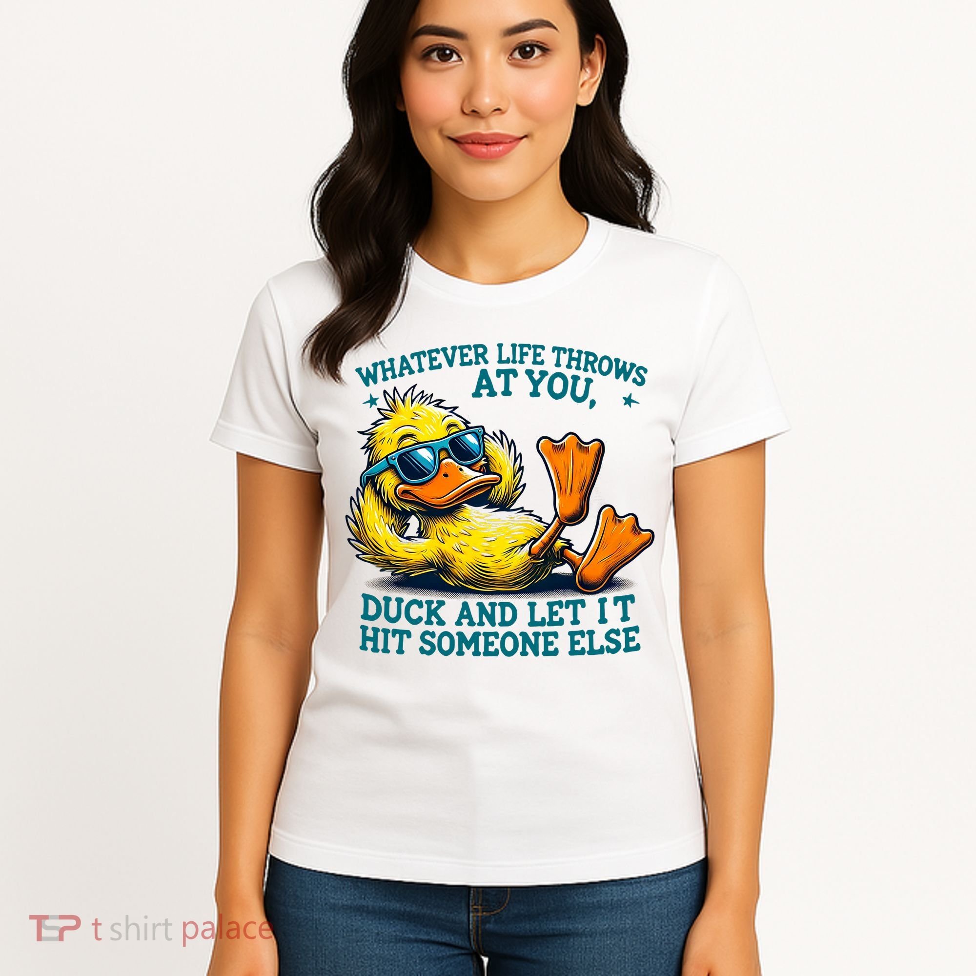  Duck Funny Quote Graphic For Women Women's T-Shirt