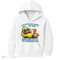  Duck Funny Quote Graphic For Women Kids Hoodie thumb 0