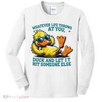  Duck Funny Quote Graphic For Women Kids Long Sleeve Shirt thumb 0