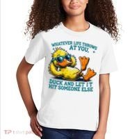  Duck Funny Quote Graphic For Women Kids T-Shirt thumb 2