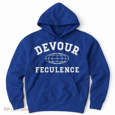 Devour Feculence Retirement Severance Big Word Work  Hoodie