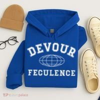 Devour Feculence Retirement Severance Big Word Work  Hoodie thumb 4