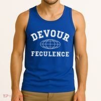 Devour Feculence Retirement Severance Big Word Work  Tank Top thumb 3