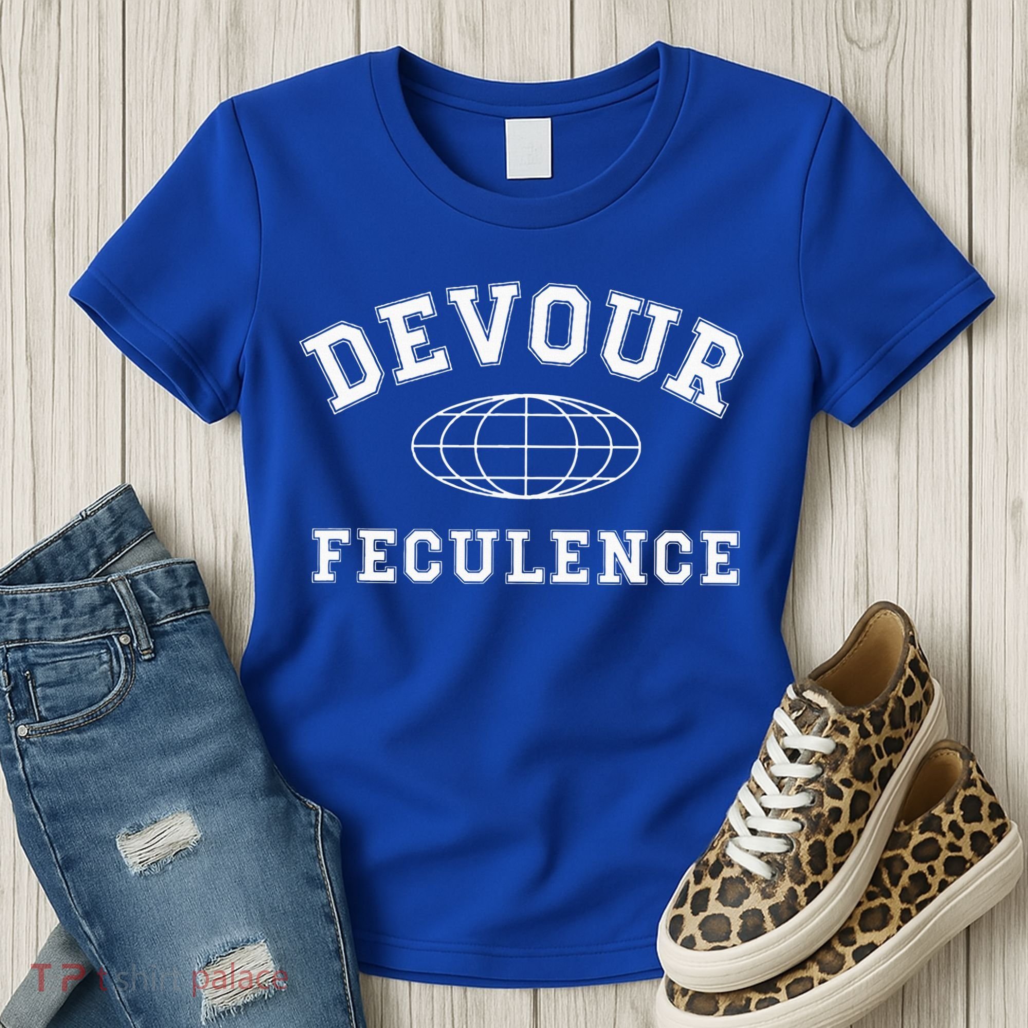Devour Feculence Retirement Severance Big Word Work  Women's T-Shirt