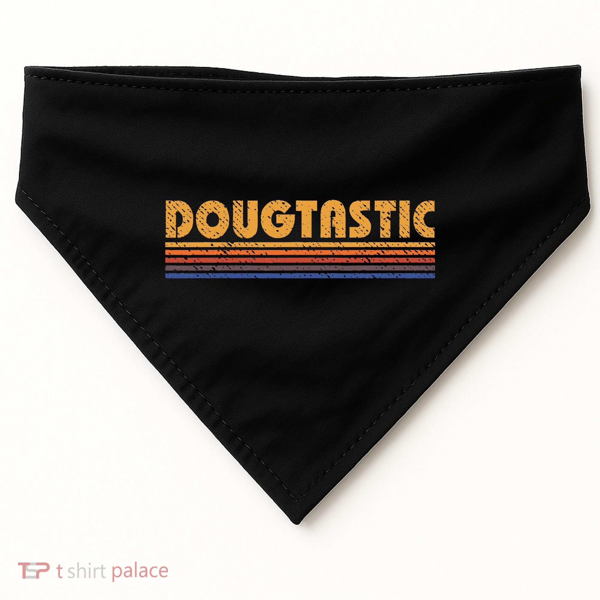 Dougtastic Funny Retro First Name Doug USA-Made Doggie Bandana