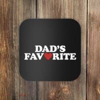 Dads Favorite Red Heart Cute Gift Coaster thumb 0