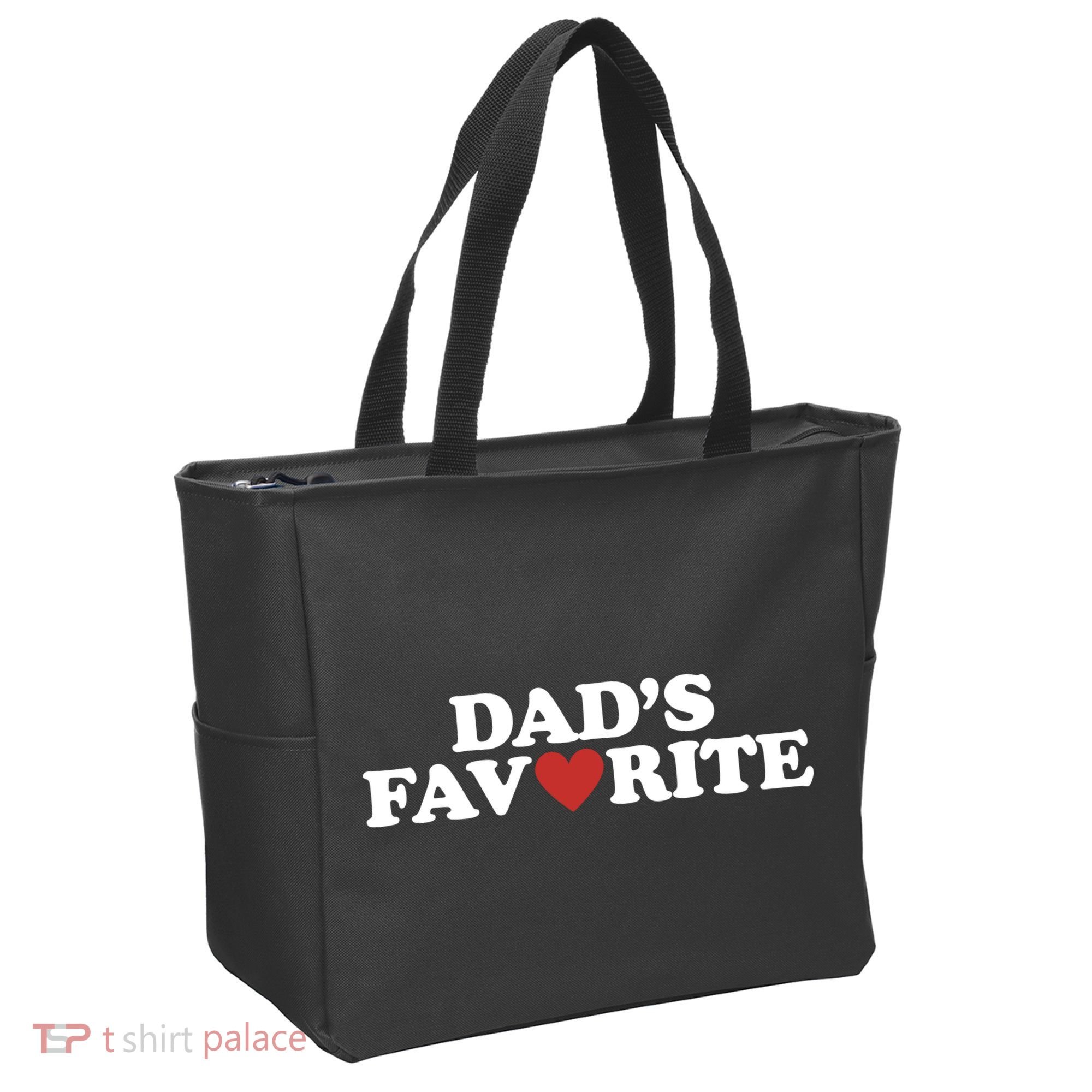 Dads Favorite Red Heart Cute Gift Tote Bag