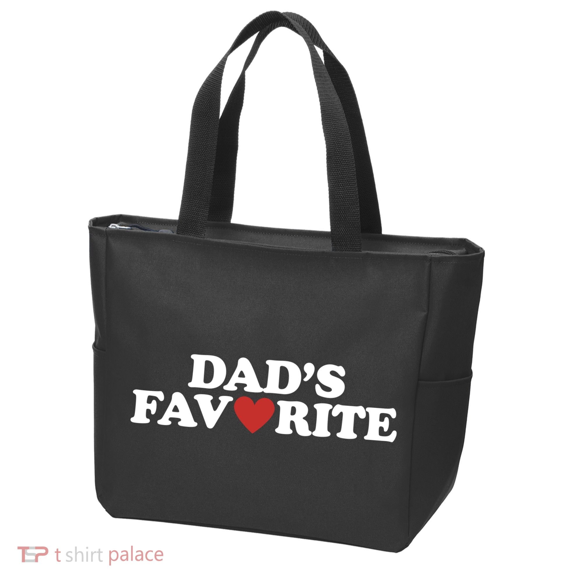 Dads Favorite Red Heart Cute Gift Tote Bag
