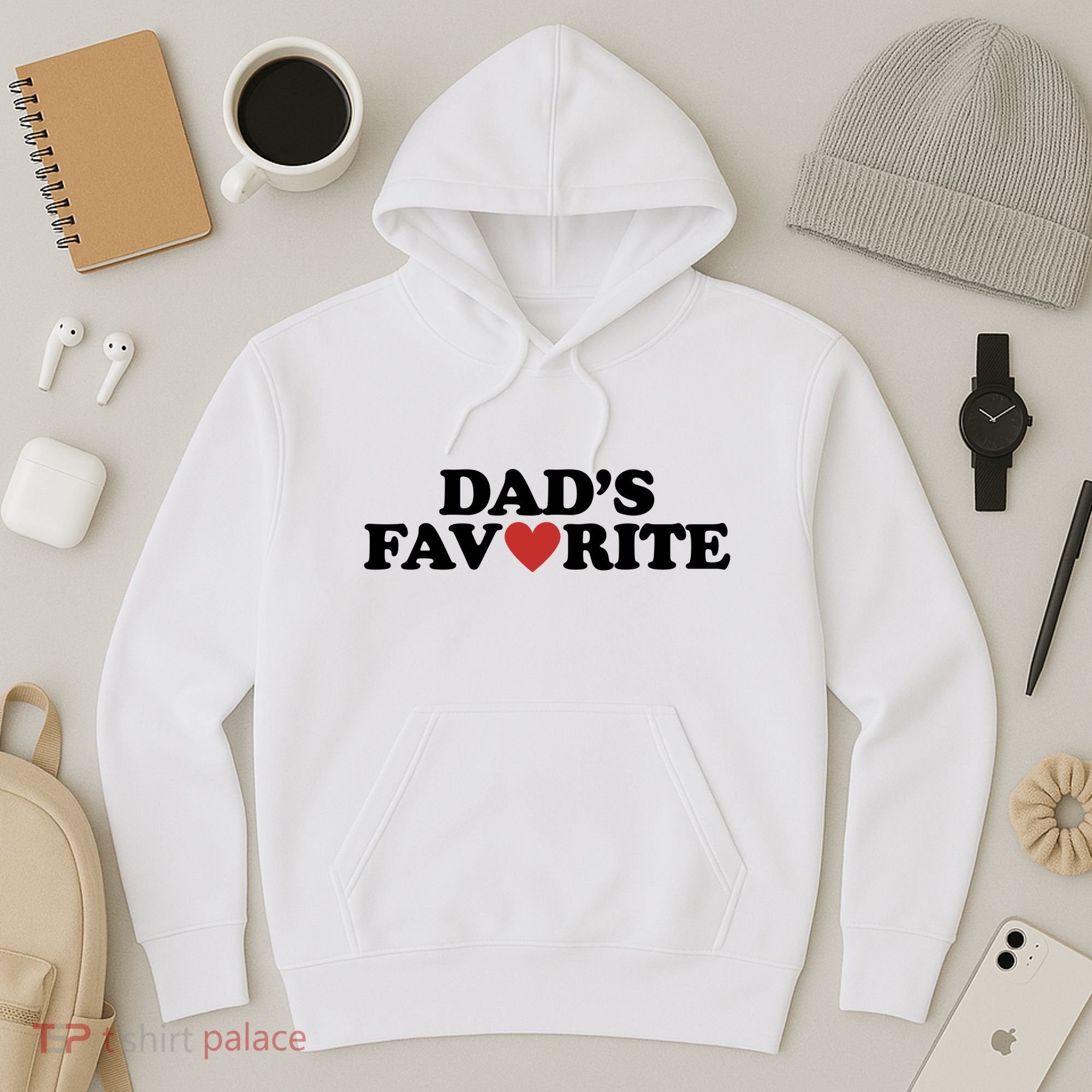 Dads Favorite Red Heart Cute Gift Hoodie