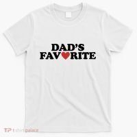 Dads Favorite Red Heart Cute Gift T-Shirt thumb 0