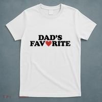 Dads Favorite Red Heart Cute Gift T-Shirt thumb 5