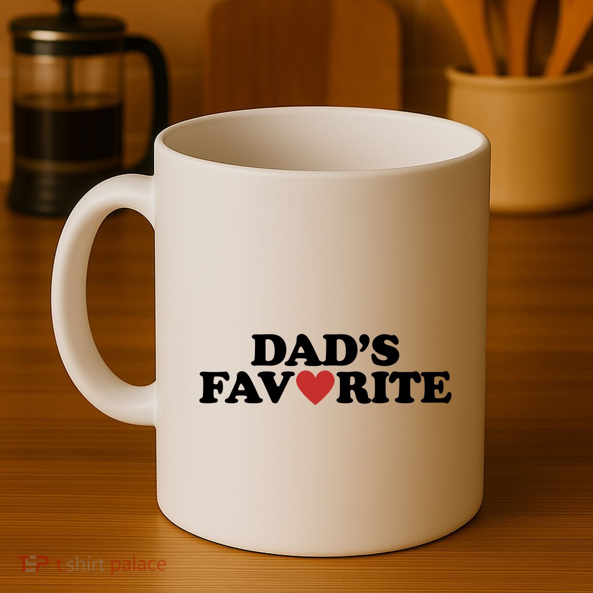 Dads Favorite Red Heart Cute Gift Coffee Mug