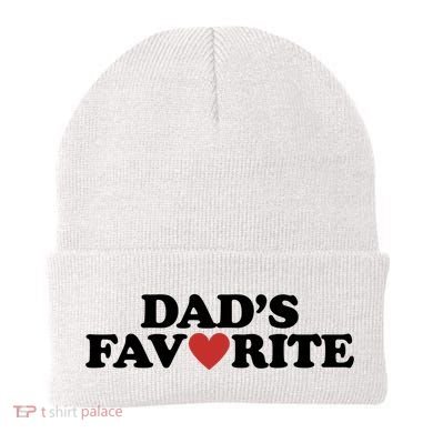 Dads Favorite Red Heart Cute Gift Beanie