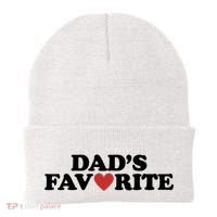 Dads Favorite Red Heart Cute Gift Beanie thumb 0