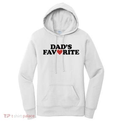 Dads Favorite Red Heart Cute Gift Women's Hoodie