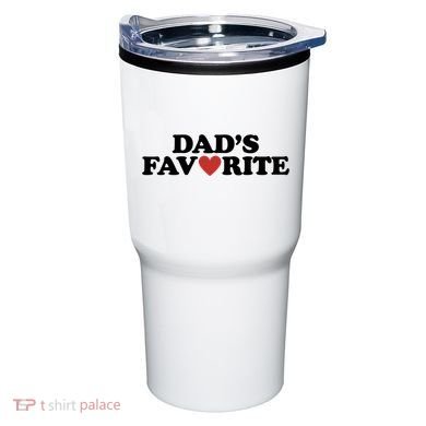 Dads Favorite Red Heart Cute Gift Tumbler
