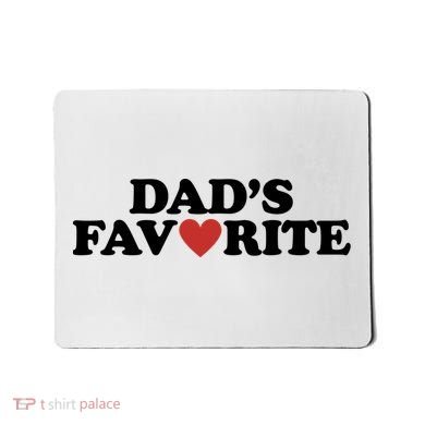 Dads Favorite Red Heart Cute Gift Mousepad