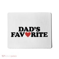 Dads Favorite Red Heart Cute Gift Mousepad thumb 0