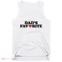 Dads Favorite Red Heart Cute Gift Tank Top thumb 0