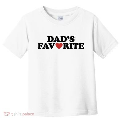 Dads Favorite Red Heart Cute Gift Toddler T-Shirt