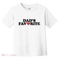 Dads Favorite Red Heart Cute Gift Toddler T-Shirt thumb 0