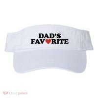 Dads Favorite Red Heart Cute Gift Visor thumb 0
