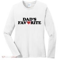 Dads Favorite Red Heart Cute Gift Women's Long Sleeve Shirt thumb 0