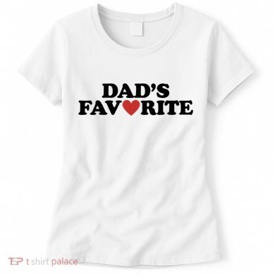 Dads Favorite Red Heart Cute Gift Women's T-Shirt
