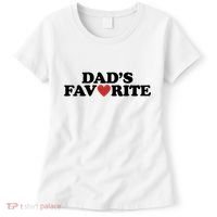 Dads Favorite Red Heart Cute Gift Women's T-Shirt thumb 0