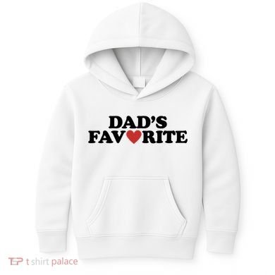 Dads Favorite Red Heart Cute Gift Kids Hoodie