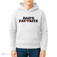 Dads Favorite Red Heart Cute Gift Kids Hoodie thumb 4