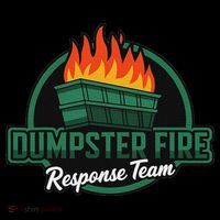 Dumpster Fire Response Team USA-Made Doggie Bandana thumb 2