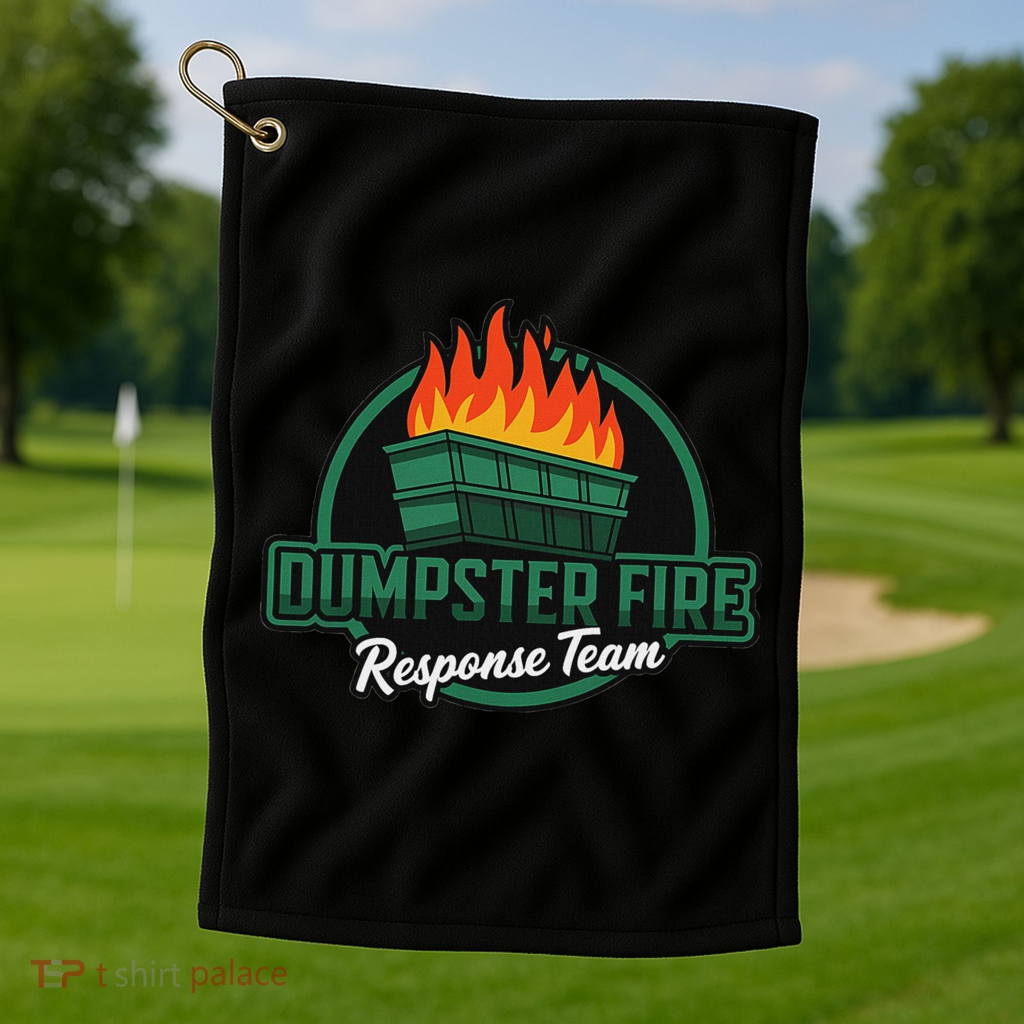Dumpster Fire Response Team Golf Towel