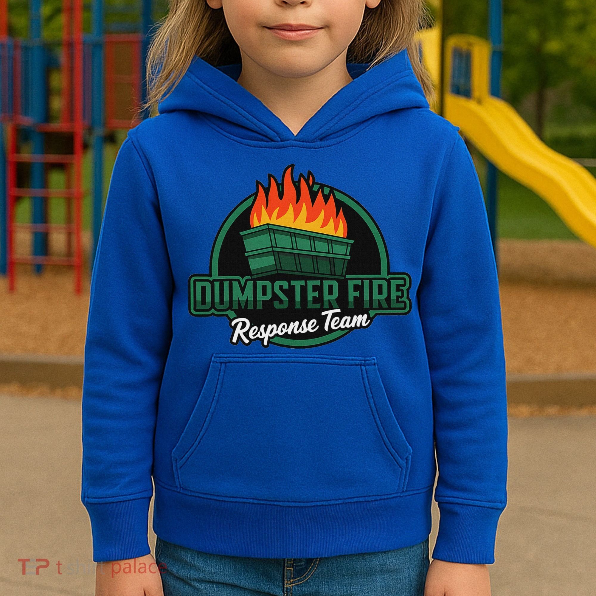 Dumpster Fire Response Team Kids Hoodie