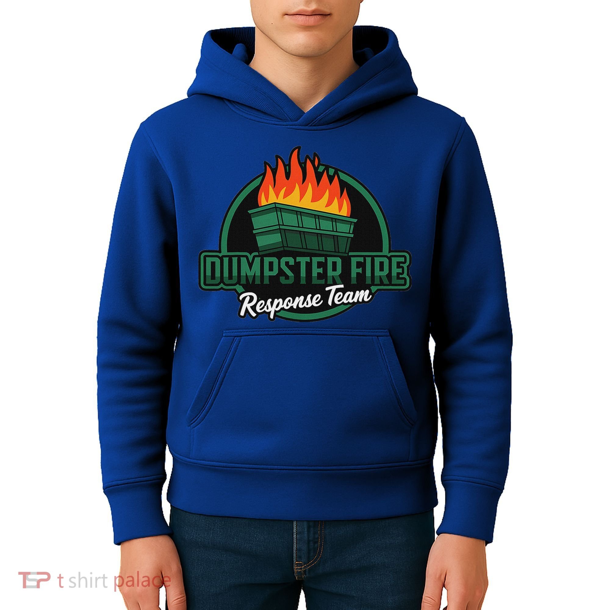 Dumpster Fire Response Team Kids Hoodie