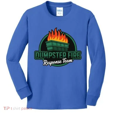 Dumpster Fire Response Team Kids Long Sleeve Shirt