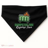 Dumpster Fire Response Team Funny Dumpster Fire Meme USA-Made Doggie Bandana thumb 0